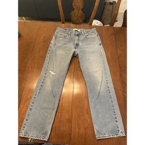 Levi's 505 Men's Jeans Size 34x30, Blue, Regular Straight, Rigid Denim